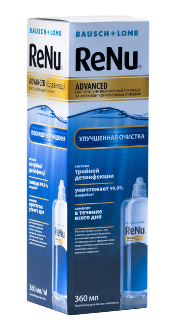 Универсальный раствор ReNu<sup class="reg">®</sup> Advanced, 360 мл - фото